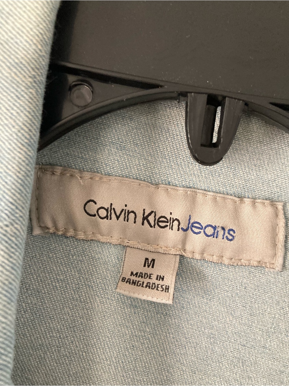 Calvin Klein Jeans Light Wash Denim Jacket - Pale Blue - Picture 2 of 4